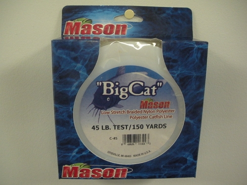 Mason Big Cat Catfish Braided Nylon Fishing Line, 96-Pound